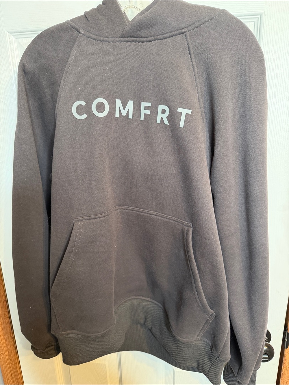 COMFRT Women's Grey Crew Hoodie Sweatshirt